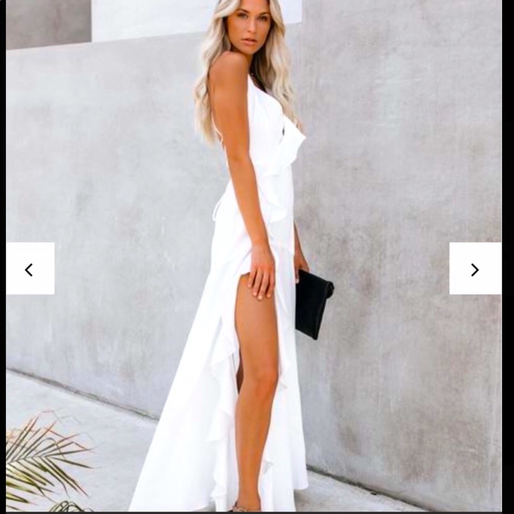 Vici Cool Waters Ruffle Gown - Picture 1 of 3